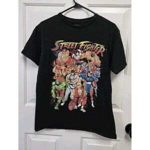 Street Fighter Character Cast Graphic T Shirt Men’s M
